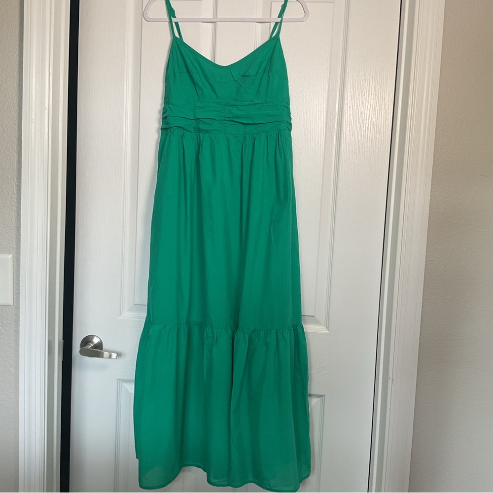 Universal Thread Emerald Green Spaghetti Strap Maxi Dress